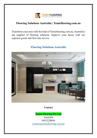 Flooring Solutions Australia | Temisflooring.com.au