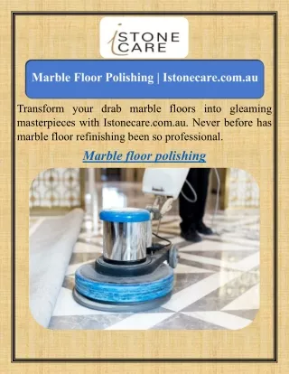 Marble Floor Polishing   Istonecare.com.au