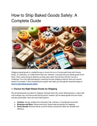 How to Ship Baked Goods Safely_ A Complete Guide