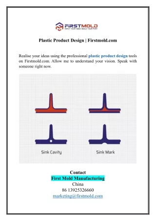 Plastic Product Design | Firstmold.com