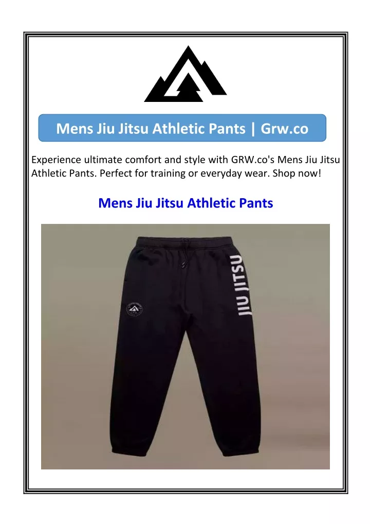 mens jiu jitsu athletic pants grw co