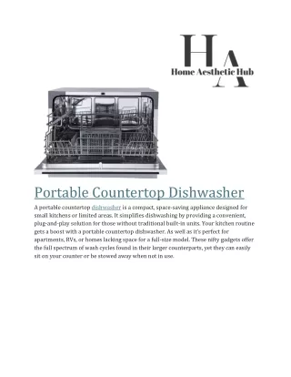 Portable Countertop Dishwasher