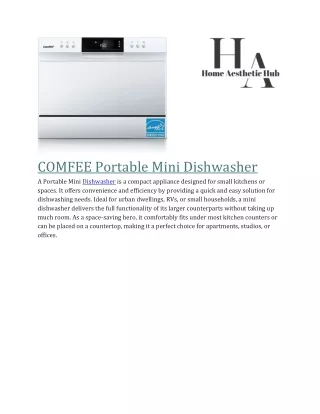 COMFEE Portable Mini Dishwasher