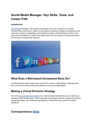 Social Media Manager_ Key Skills, Tools, and Career Path