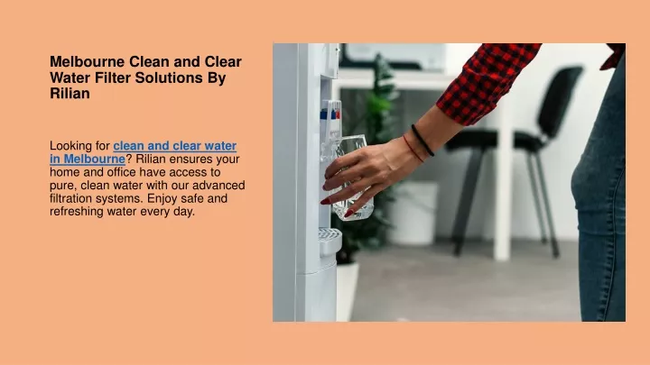 melbourne clean and clear water filter solutions by rilian