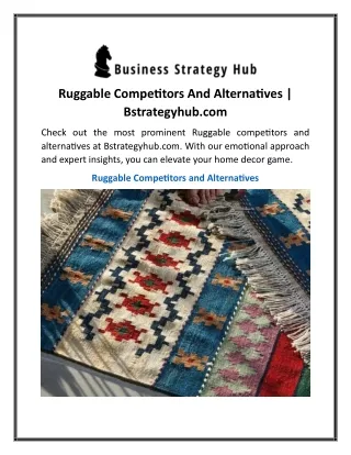 Ruggable Competitors And Alternatives Bstrategyhub