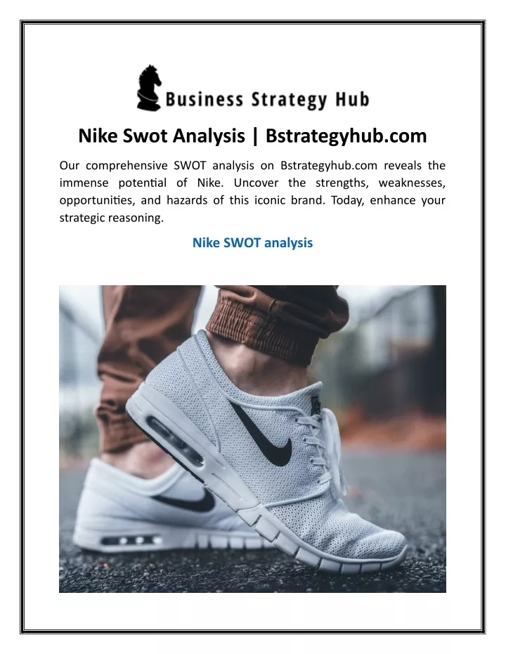 nike swot analysis bstrategyhub com