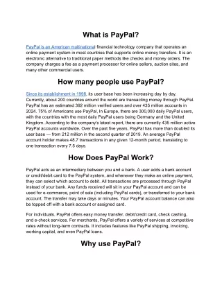 what is paypal