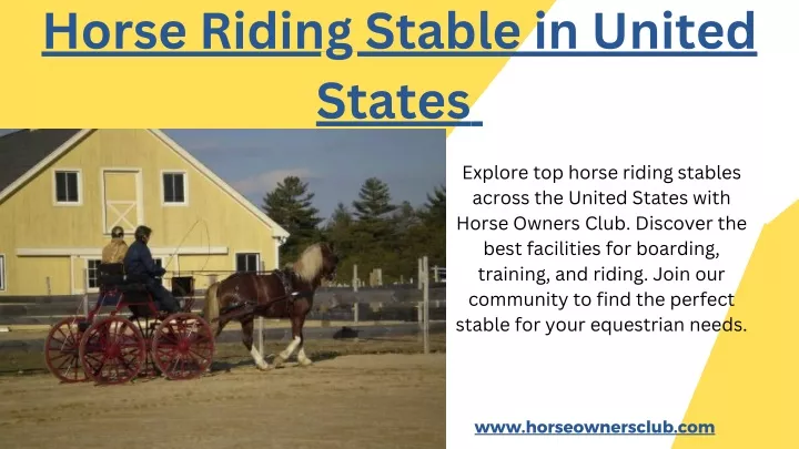 horse riding stable in united states