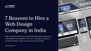 7 reasons to hire a web design company in india