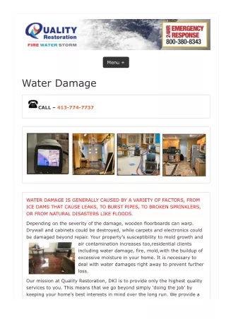 Commercial Water Damage Repair