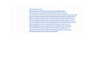 Instagram login website links - Sheet1