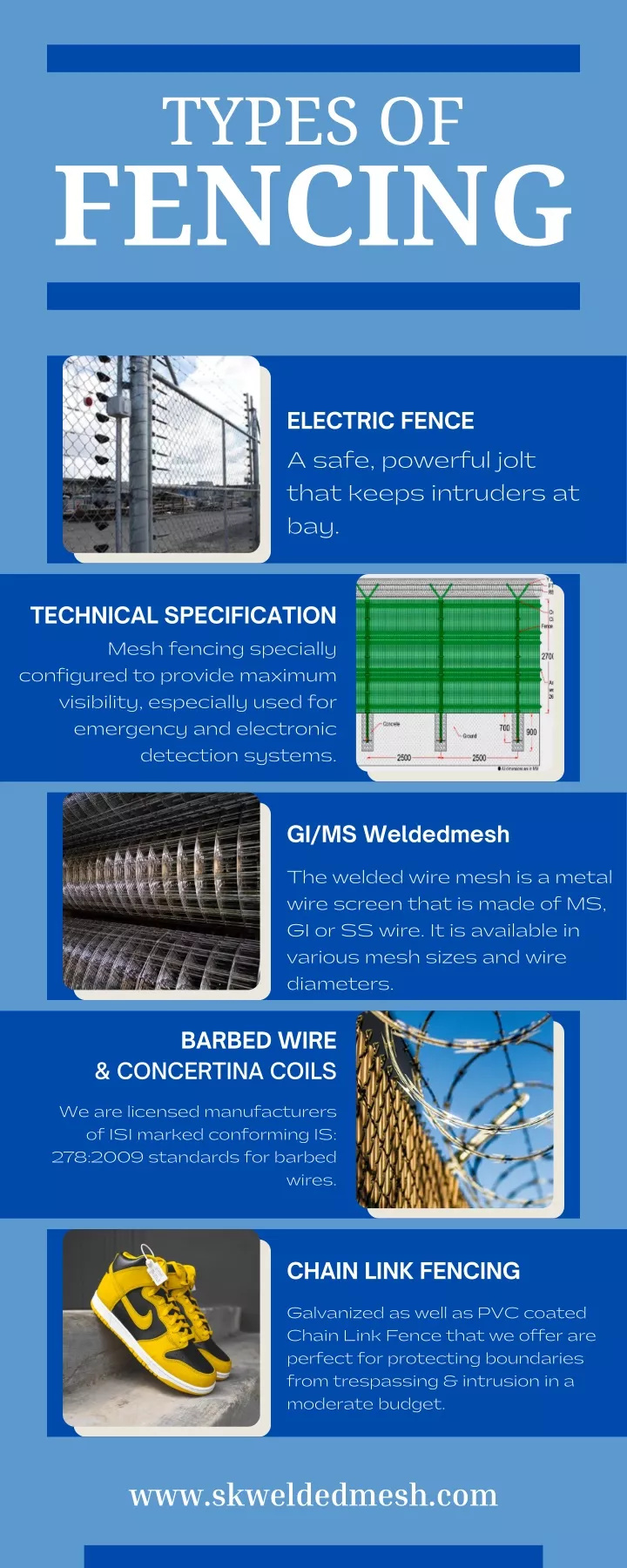 types of fencing