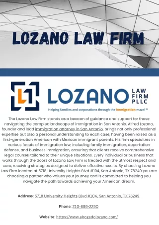 Lozano Law Firm PDF
