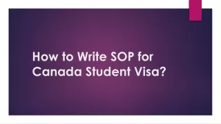 how to write sop for canada student visa