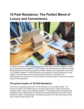 18 Park Residence_ The Perfect Blend of Luxury and Convenience