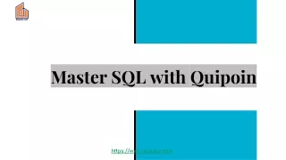 SQL - quipoin