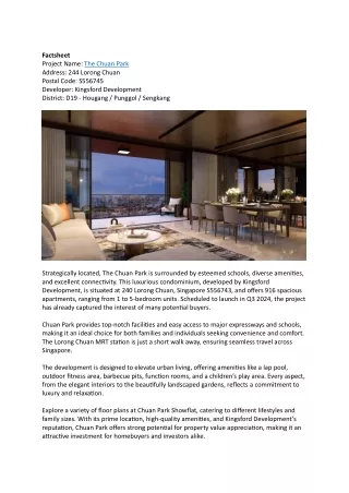 The Chuan Park Showflat | 9091 8891