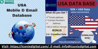 USA Contacts Database for Better Business Links- IconixDigital