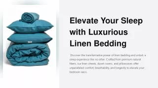 Elevate Your Sleep with Luxurious Linen Bedding