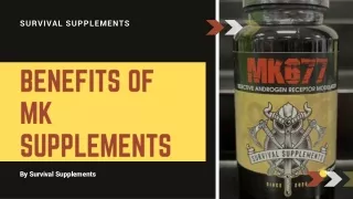 Benefits of MK Supplements