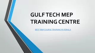 BIM COURSE TRAINING IN KERALA