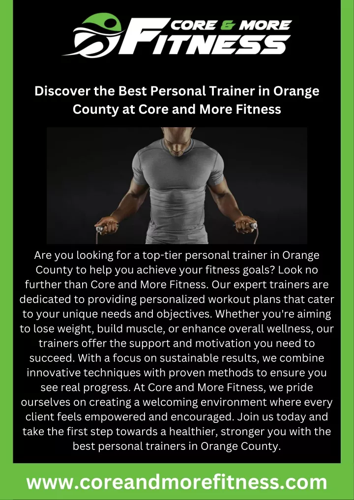 discover the best personal trainer in orange