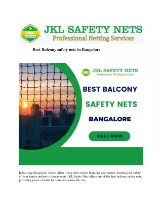 Best Balcony safety nets