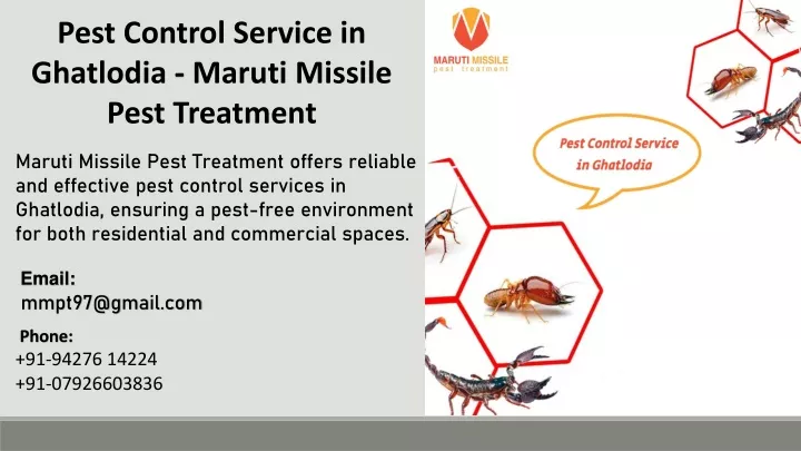 pest control service in ghatlodia maruti missile