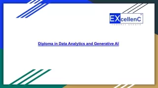 Diploma in Data Analytics and Generative AI