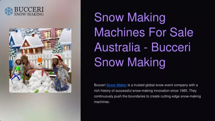 snow making machines for sale australia bucceri