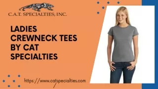 Get Comfortable Ladies Crewneck Tees by CAT Specialties