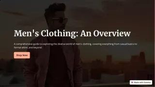 Mens-Clothing-An-Overview
