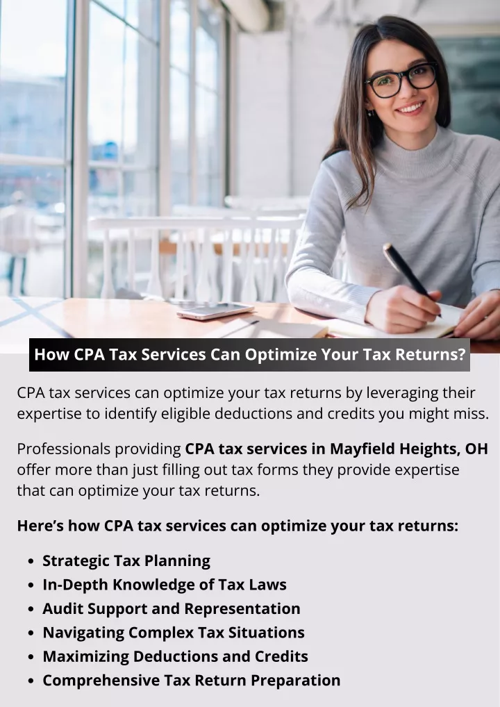 how cpa tax services can optimize your tax returns