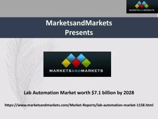 Lab Automation Market to Reach $7.1 Billion by 2028 with a Steady 5.8% CAGR