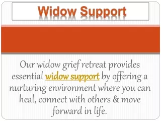 Widow Support