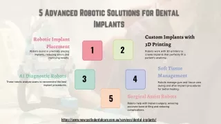 5 Advanced Robotic Solutions for Dental Implants