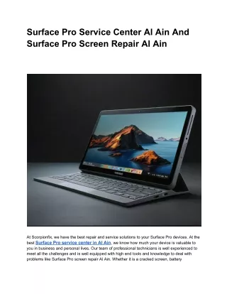 surface pro service center al ain and surface