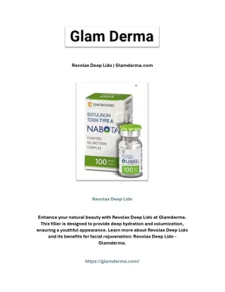 Revolax Deep Lido | Glamderma.com