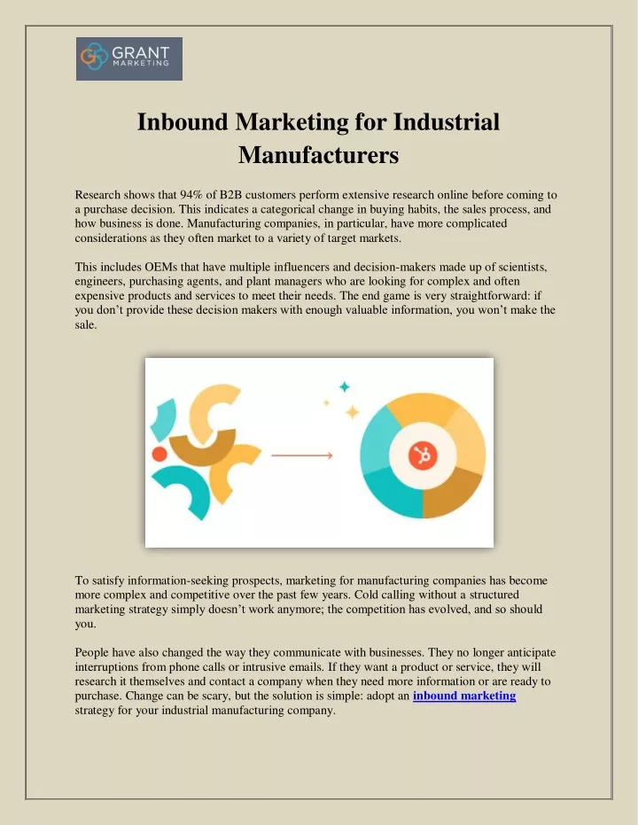 inbound marketing for industrial manufacturers