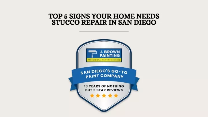 top 5 signs your home needs stucco repair