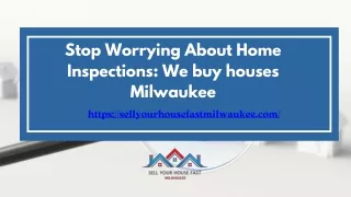 Home Inspections are a Breeze with Cash Home Buyers Milwaukee