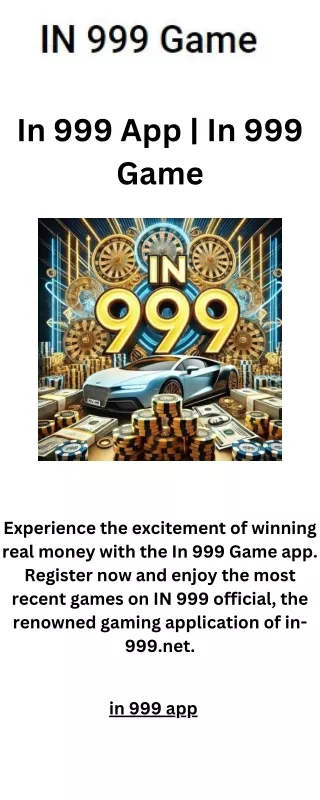 in 999 app in 999 game