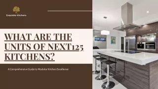 What Are The Units Of Next125 Kitchens?