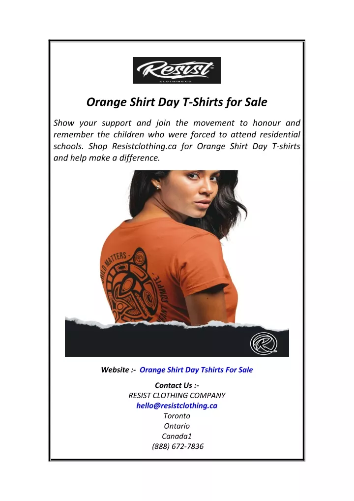 orange shirt day t shirts for sale