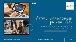 virtual instructor led training vilt