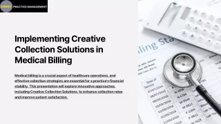implementing creative collection solutions