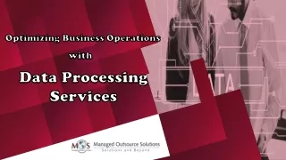 Optimizing Business Operations with Data Processing Services