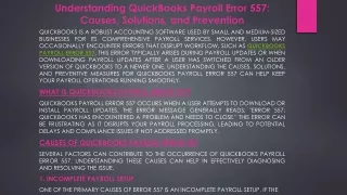 Resolve QuickBooks Payroll Error 557 Quickly