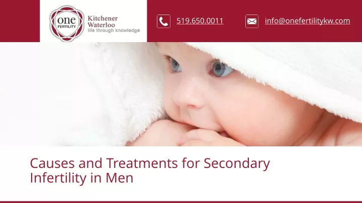 causes and treatments for secondary infertility